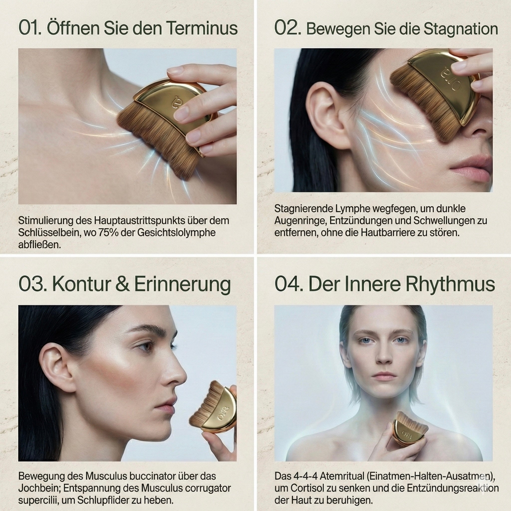 OUT OF STOCK — Ora DueBrush™ - Lymphatic Facial Massage Brush For Contouring